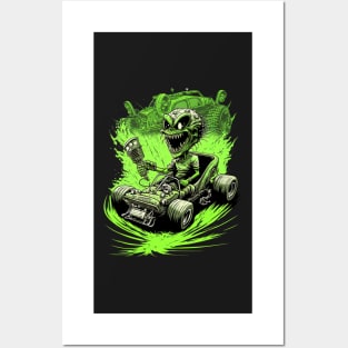 Green Speed Zombie Posters and Art